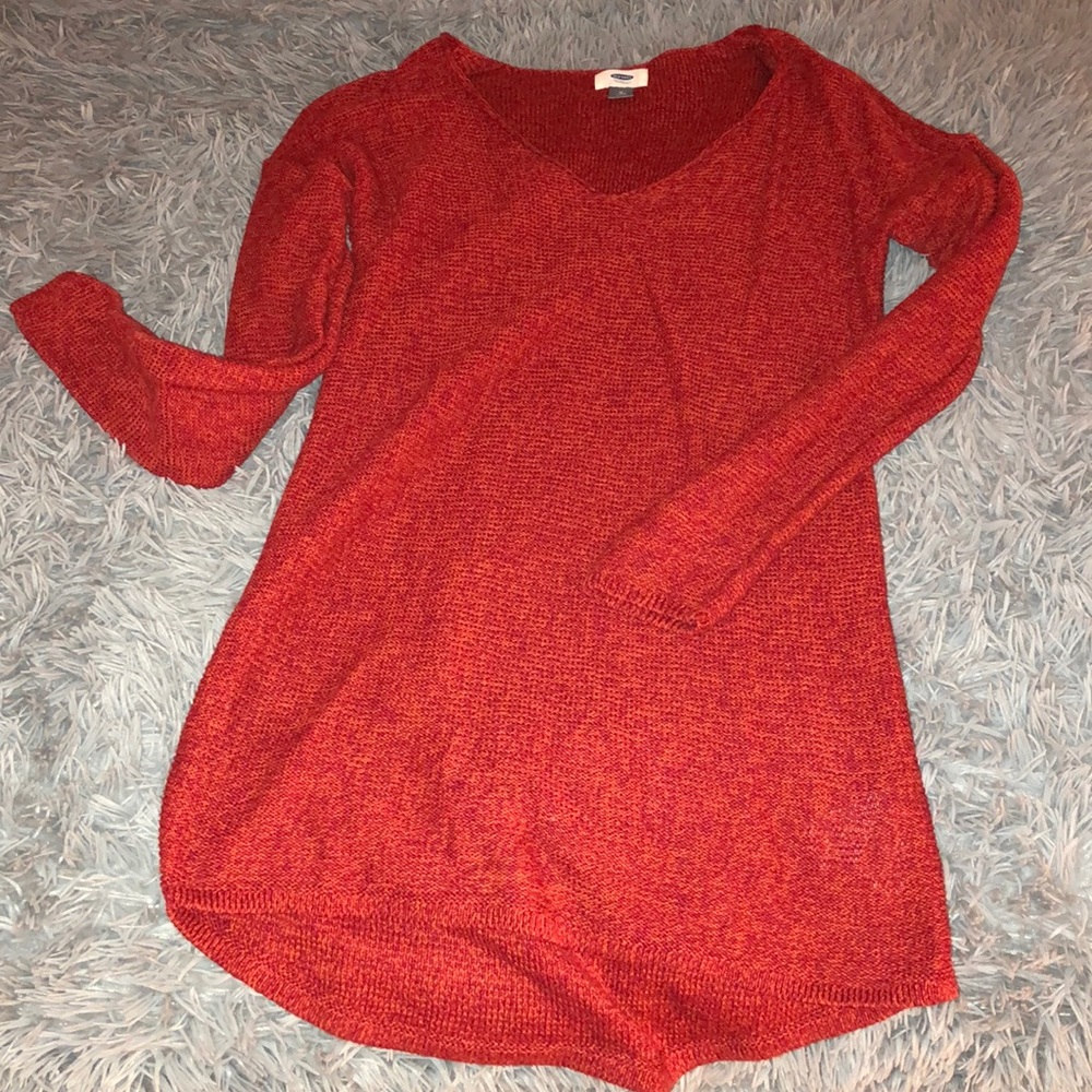 Tunic Sweater - Pumpkin Spice Color